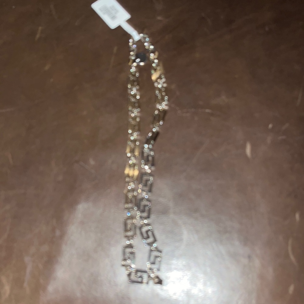 Versace Greek Necklace with tiny Medusa head